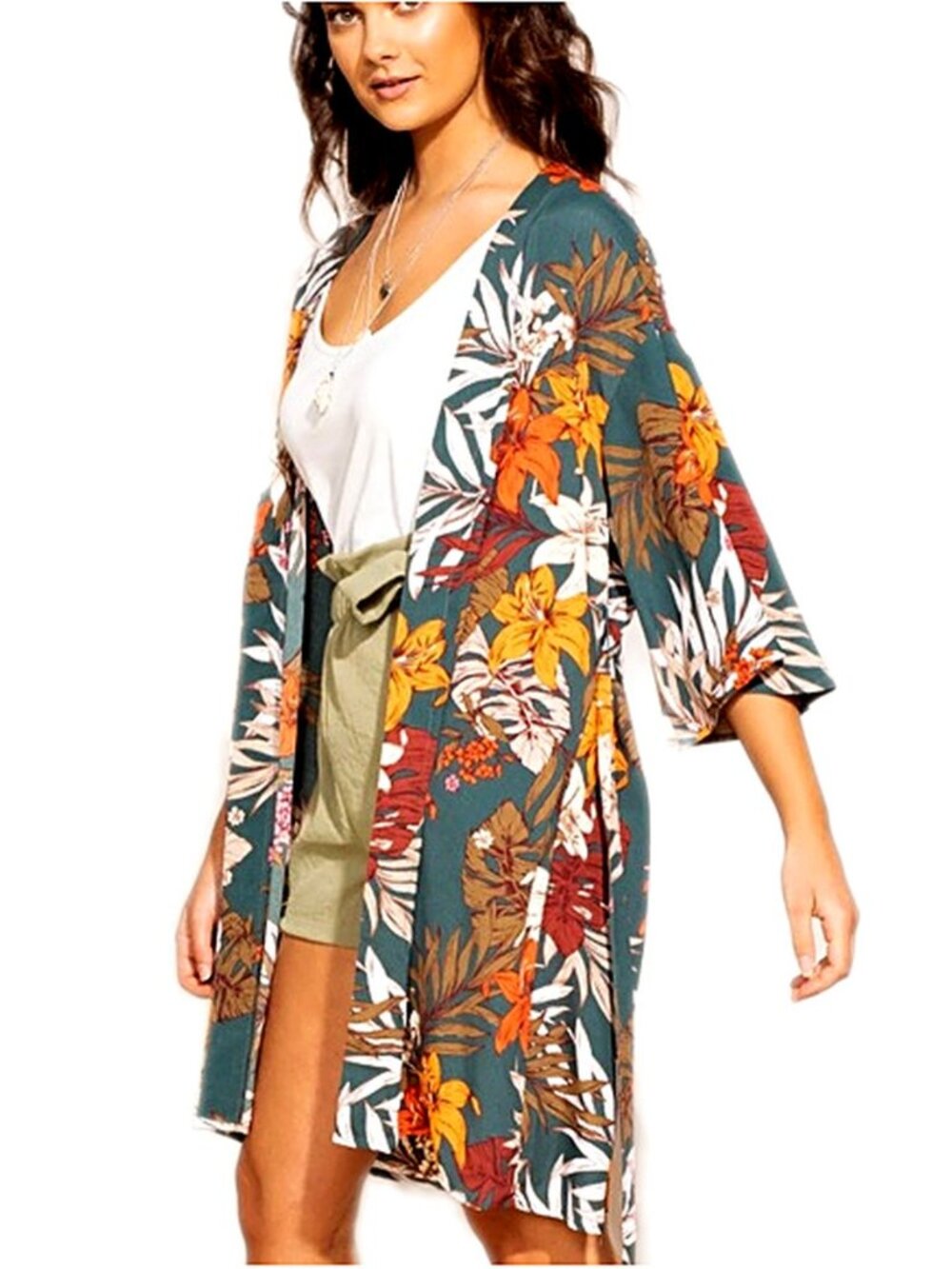 Pink Martini Collection Robe The Tropical Wrap size XS NWT